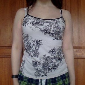Black and White Lululemon Tank
